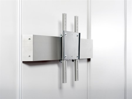 Väggfäste för skärm på profilvägg